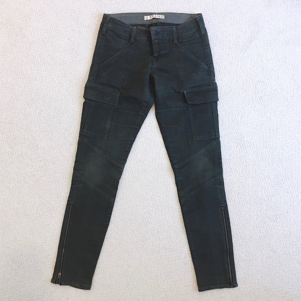 J Brand Moto Cargo Coated Jeans